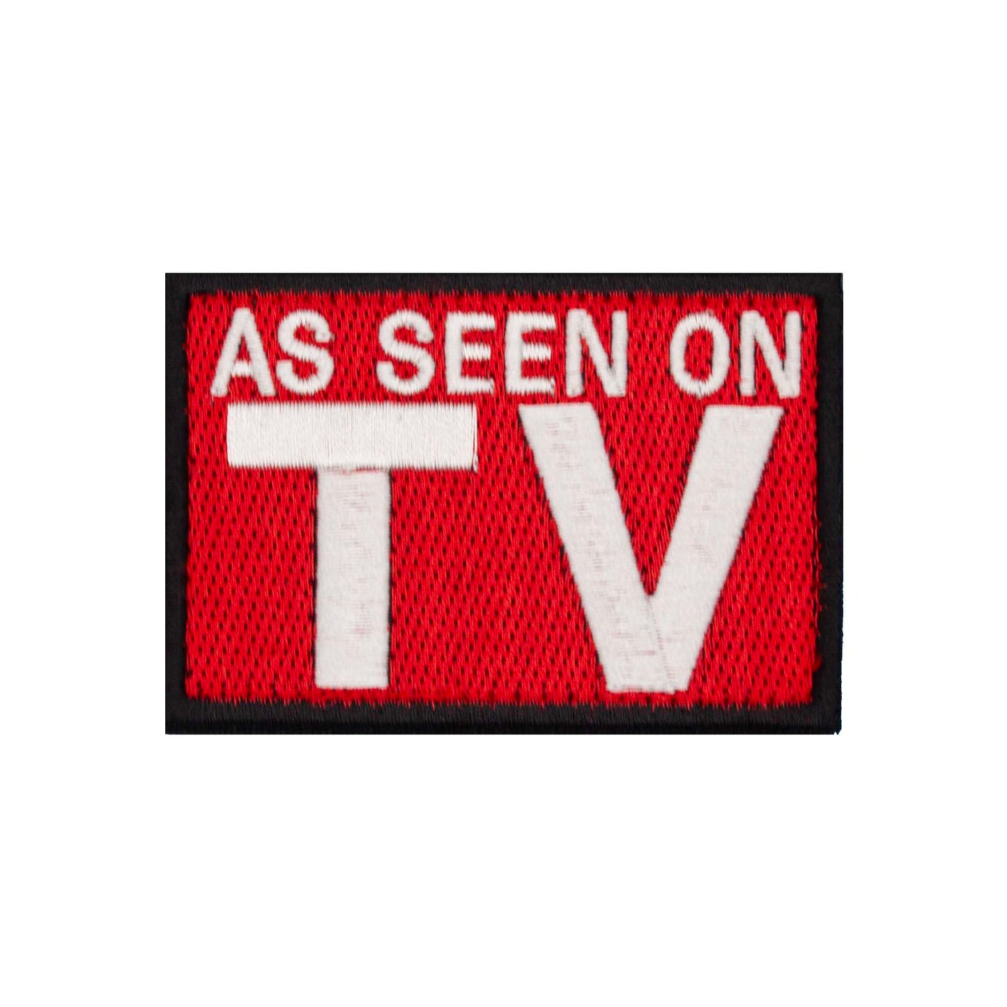 "As Seen on TV" Embroidered Velcro Patch