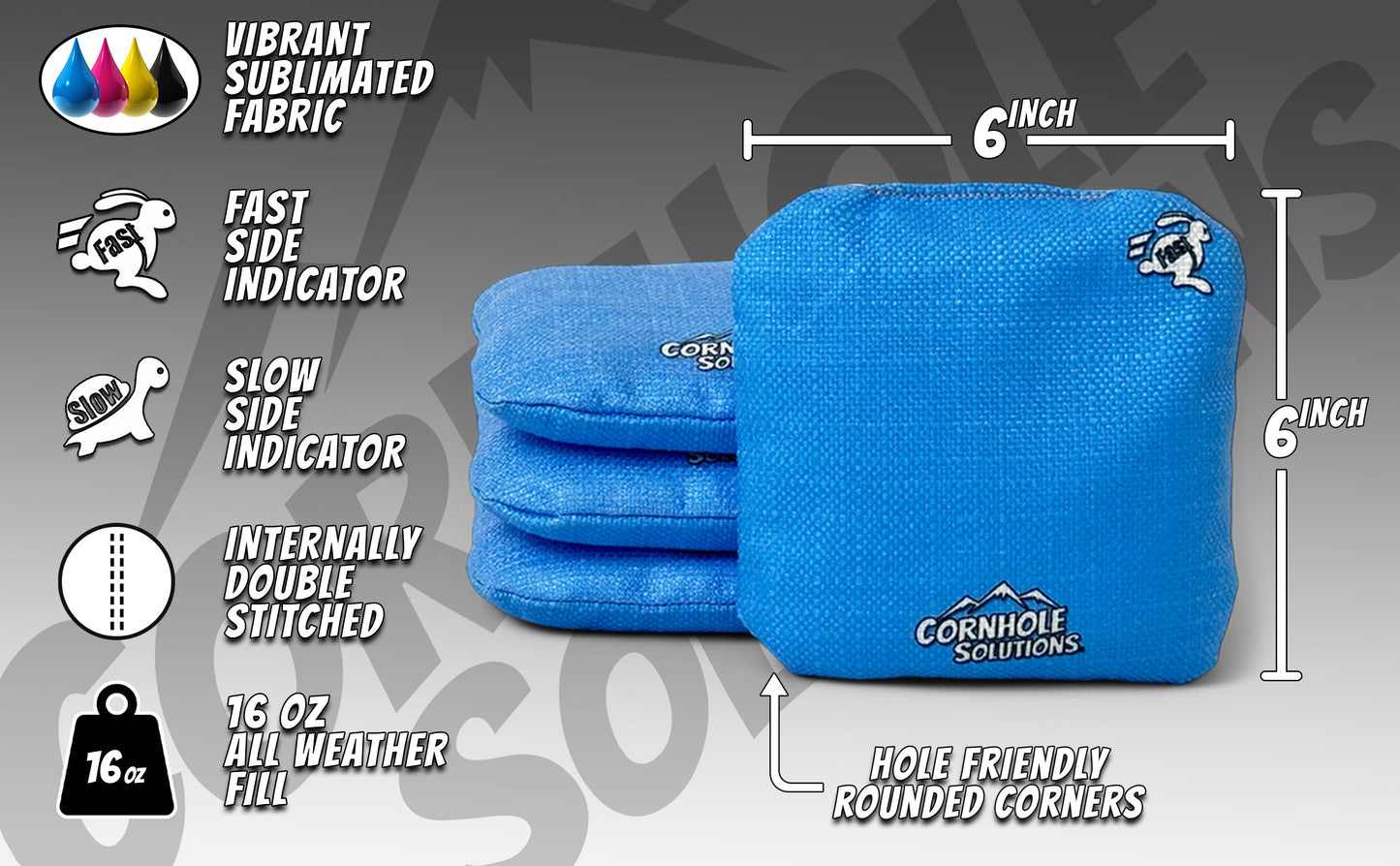 Complete Tournament Cornhole Bundle - Boards, Bags & Carrying Case - Custom