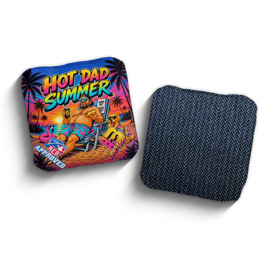 2027 Brotherhood Cornhole Bastion X Hot Dad Summer Edition ACO Stamped Cornhole Bags