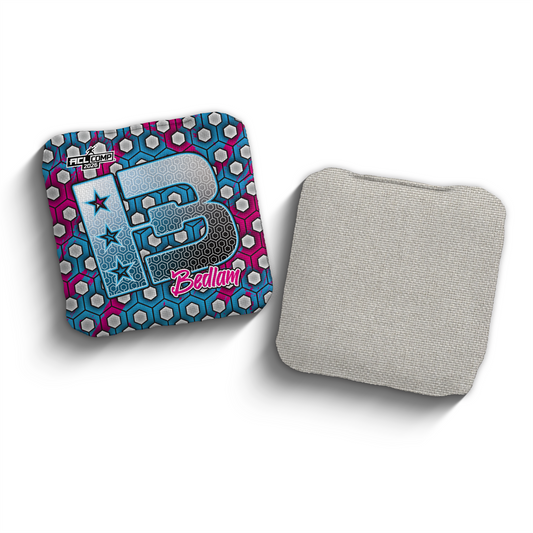 2026 Brotherhood Cornhole Bedlam Hex Edition ACL Comp Stamped Cornhole Bags