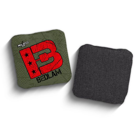 2026 Brotherhood Cornhole Bedlam Military Grunge Edition ACL Comp Stamped Cornhole Bags