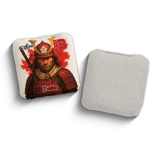 2026 Brotherhood Cornhole Bedlam Samurai Edition ACL Comp Stamped Cornhole Bags