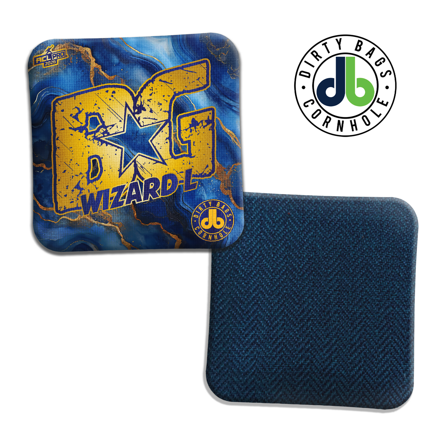 BG Cornhole Bags - Wizard L / Wizard / Sorcerer - Blue Marble