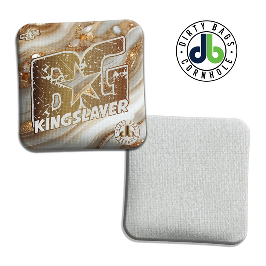 BG Cornhole Bags - Kingslayer - White Marble