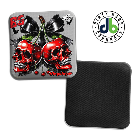 BG Cornhole Bags - Kingslayer - Cherry Skulls