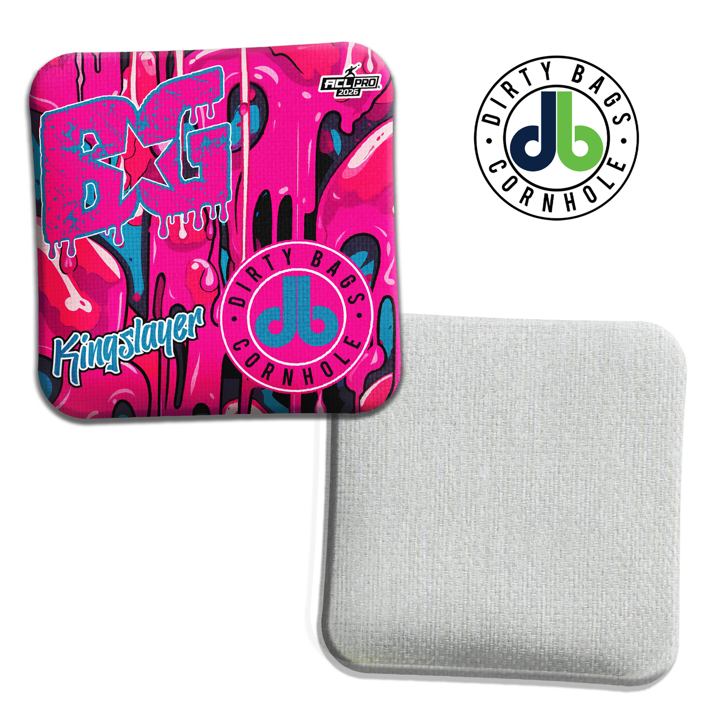 BG Cornhole Bags - Kingslayer - Cotton Candy Drip