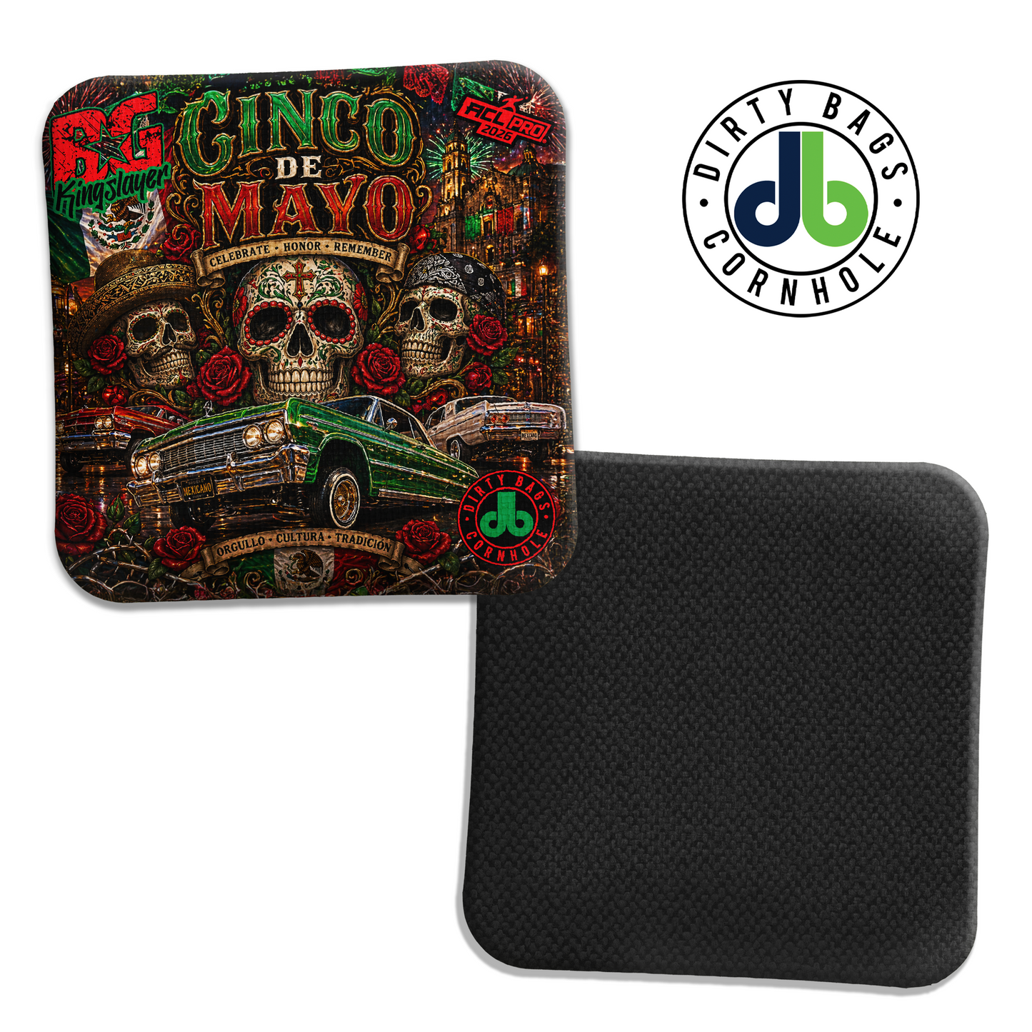 BG Cornhole Bags - Kingslayer - Cinco De Mayo