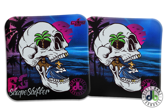 BG Cornhole Shape Shifter - Skull Beach Midnight Edition