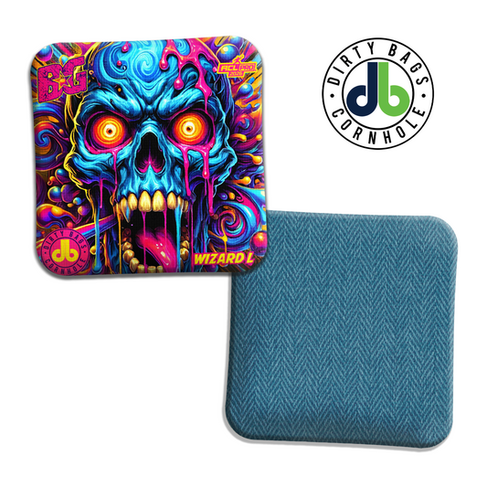 BG Cornhole Bags - Skull Splash - Wizard L / Wizard / Sorcerer
