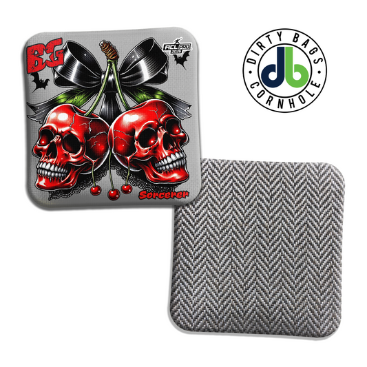 BG Cornhole Bags - Cherry Skulls - Wizard L / Wizard / Sorcerer