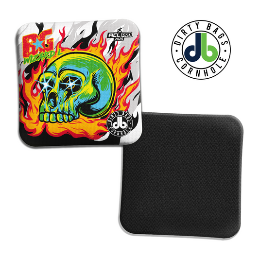 BG Cornhole Wizard-L - DB Skull and Flames