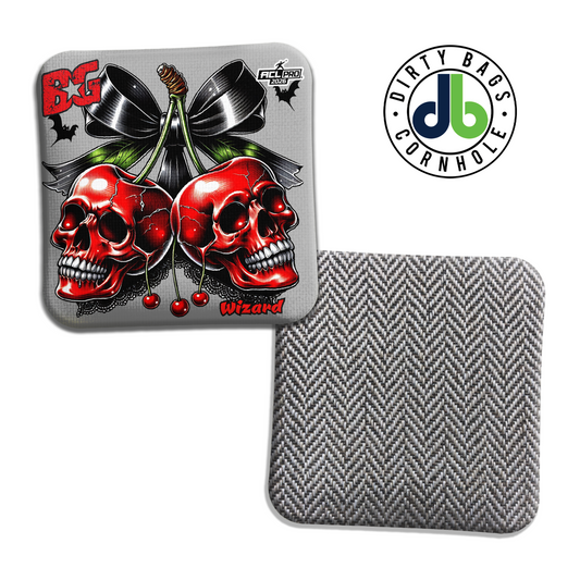 BG Cornhole Bags - Cherry Skulls - Wizard L / Wizard / Sorcerer