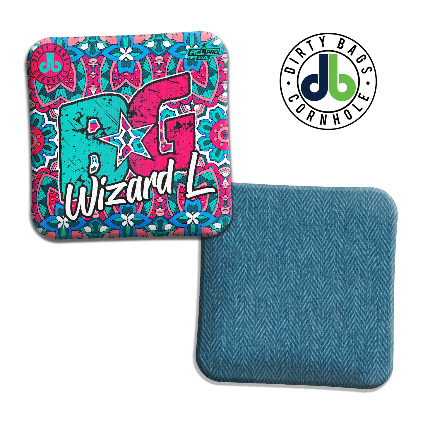 BG Cornhole - Bright Paisley Pink - Wizard, Wizard L, Sorcerer
