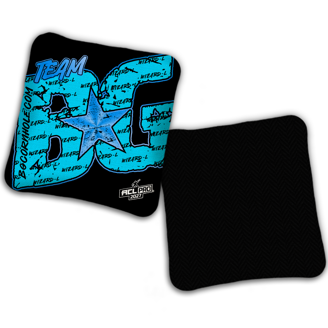 2027 BG Wizard L "Big BG Colormatch" - ACL Pro Stamped Cornhole Bags - SET OF 4 BAGS
