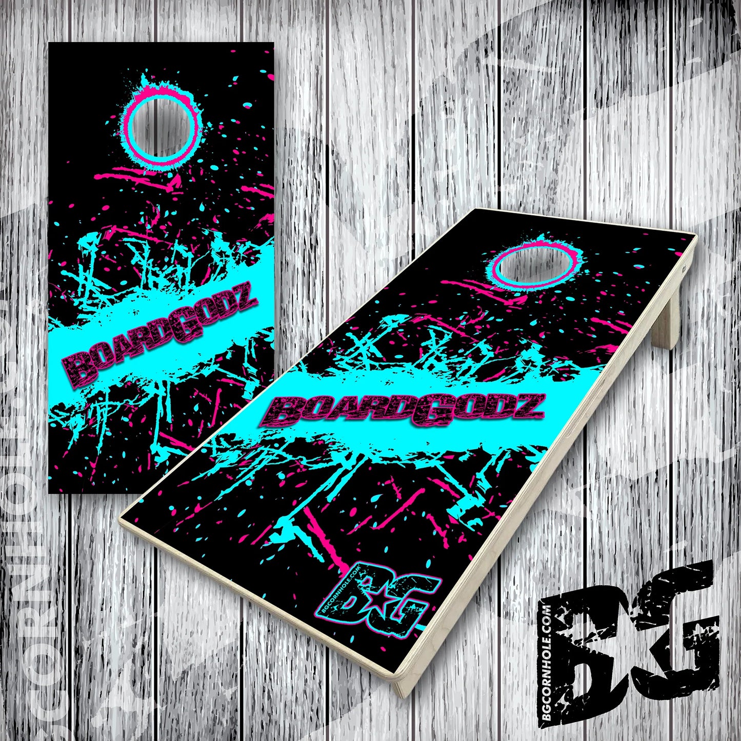 BG Cornhole Boards - Slant Miami