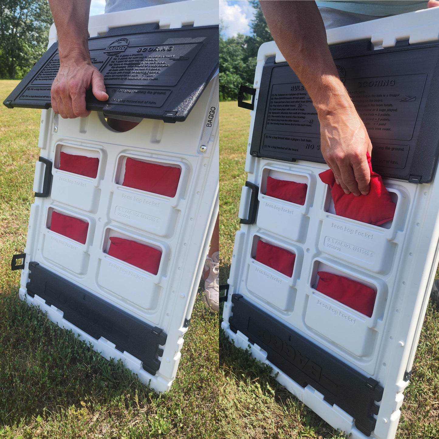 Ohio State Buckeyes Vortex Baggo Bean Bag Toss Portable Cornhole Game