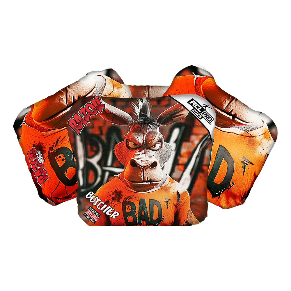 Butcher | Bad A Graffiti | ACL PRO Razor Cornhole Bags
