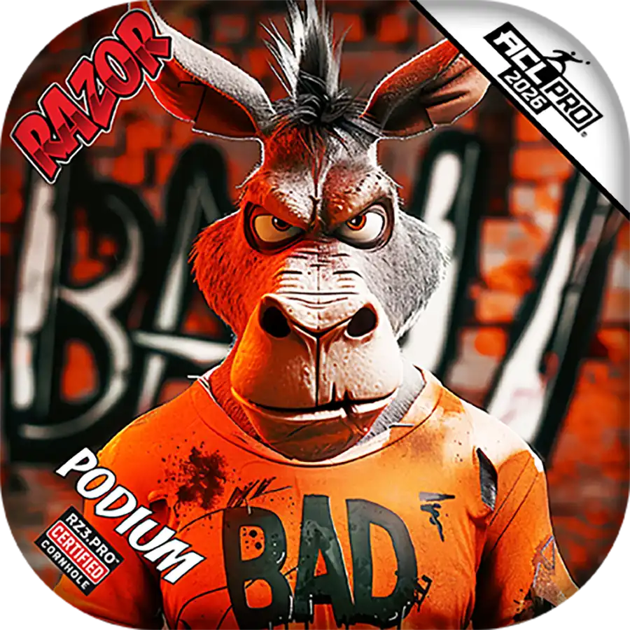 Podium | Bad A Graffiti | ACL PRO Razor Cornhole Bags