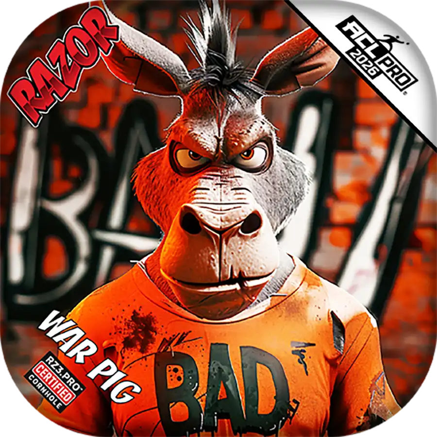 War Pig | Bad A Graffiti | ACL PRO Razor Cornhole Bags