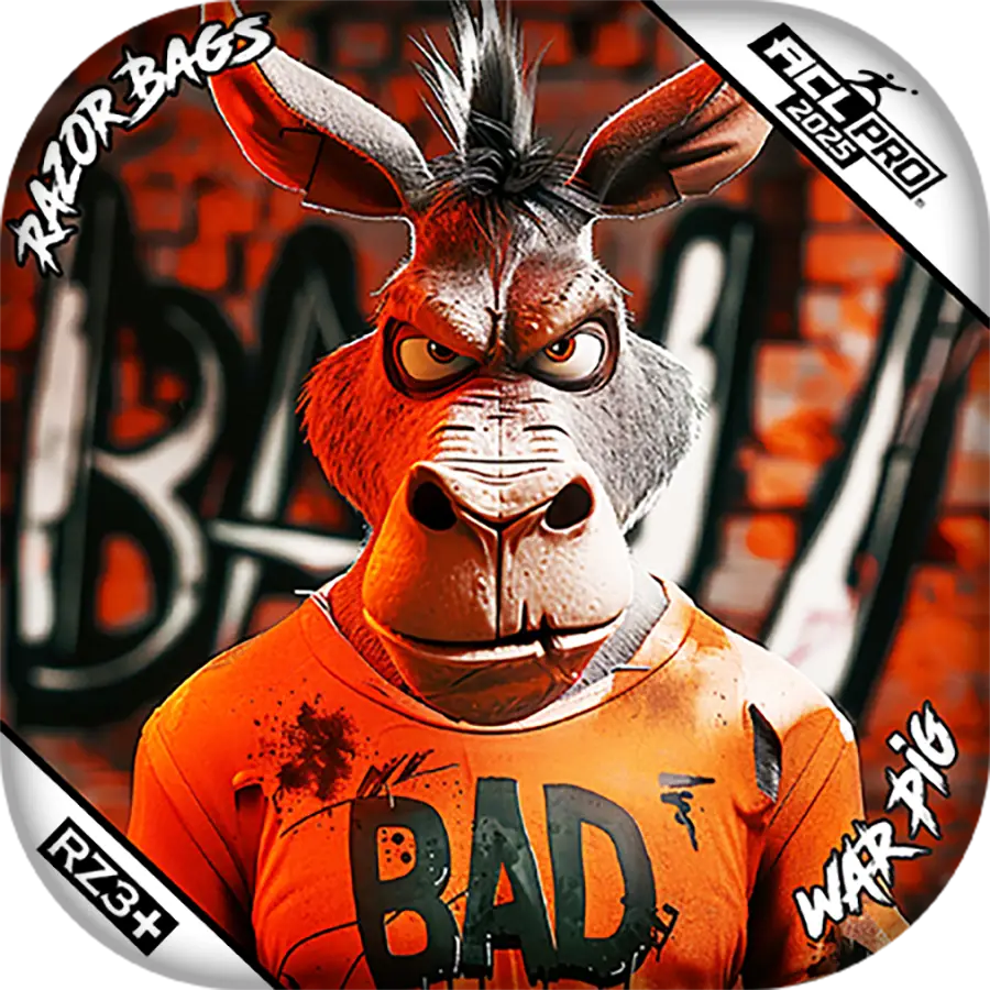 War Pig | Bad A Graffiti | ACL PRO Cornhole Bags by Razor Bags (Razor Cornhole)