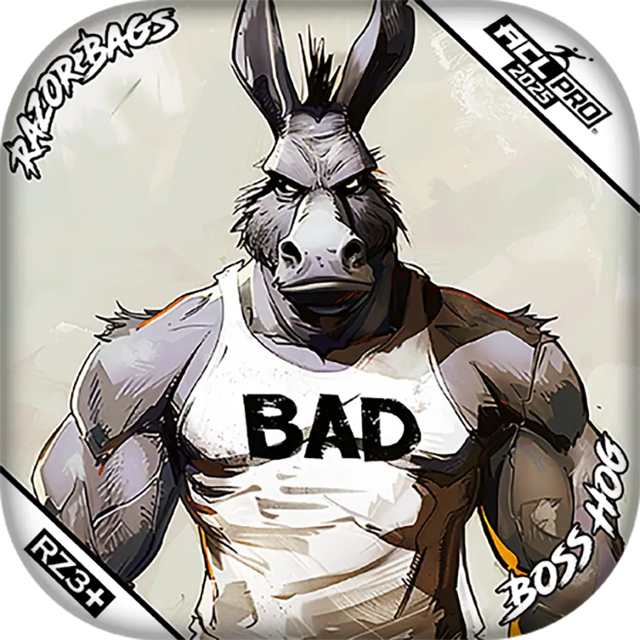 Boss Hog | Bad A Muscles | ACL PRO Cornhole Bags by Razor Bags (Razor Cornhole)