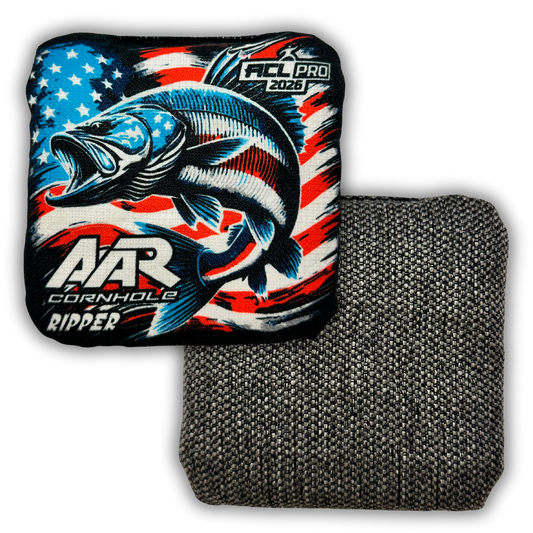 2026 AAR Ripper Cornhole Bags - USA Fish Edition - ACL Pro Stamped - SET OF 4