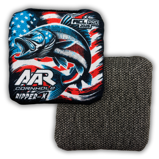 2026 AAR Ripper-X Cornhole Bags - USA Fish Edition - ACL Pro Stamped - SET OF 4