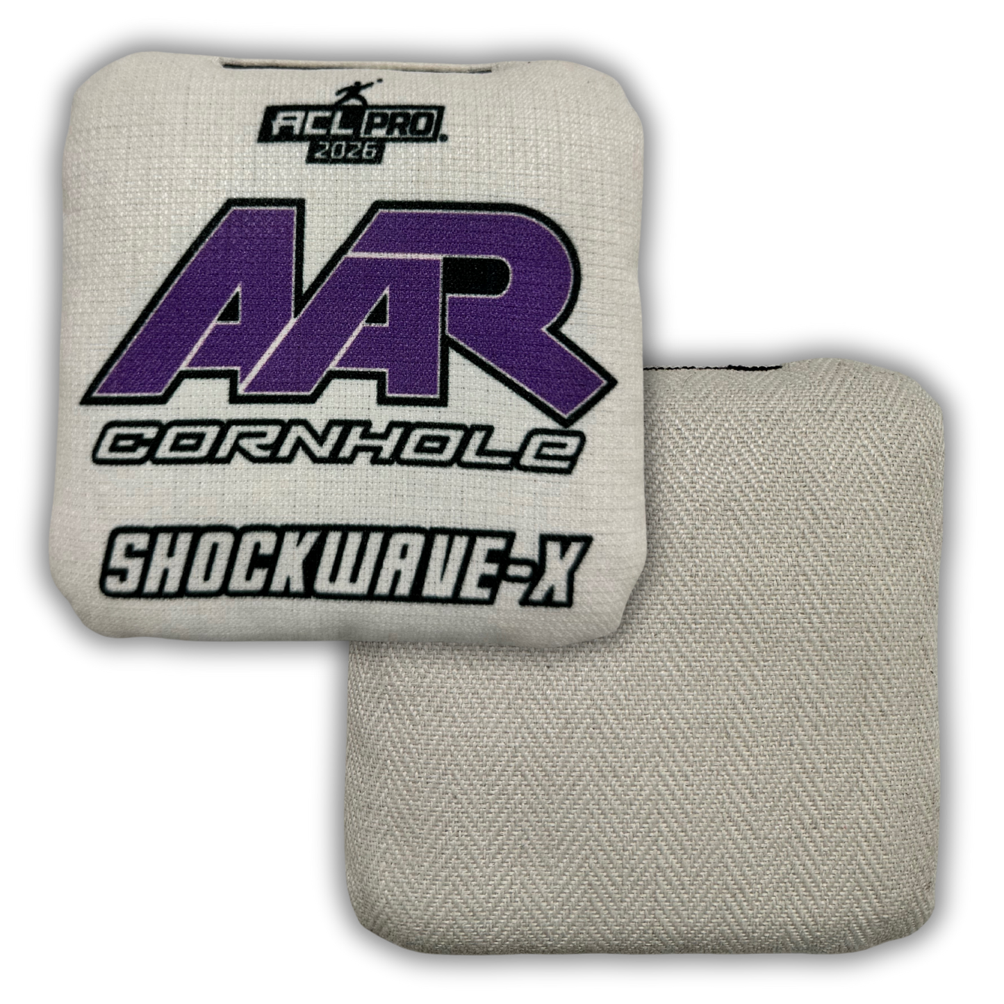 2026 AAR Shockwave-X Cornhole Bags - Solid Edition - ACL Pro Stamped - SET OF 4