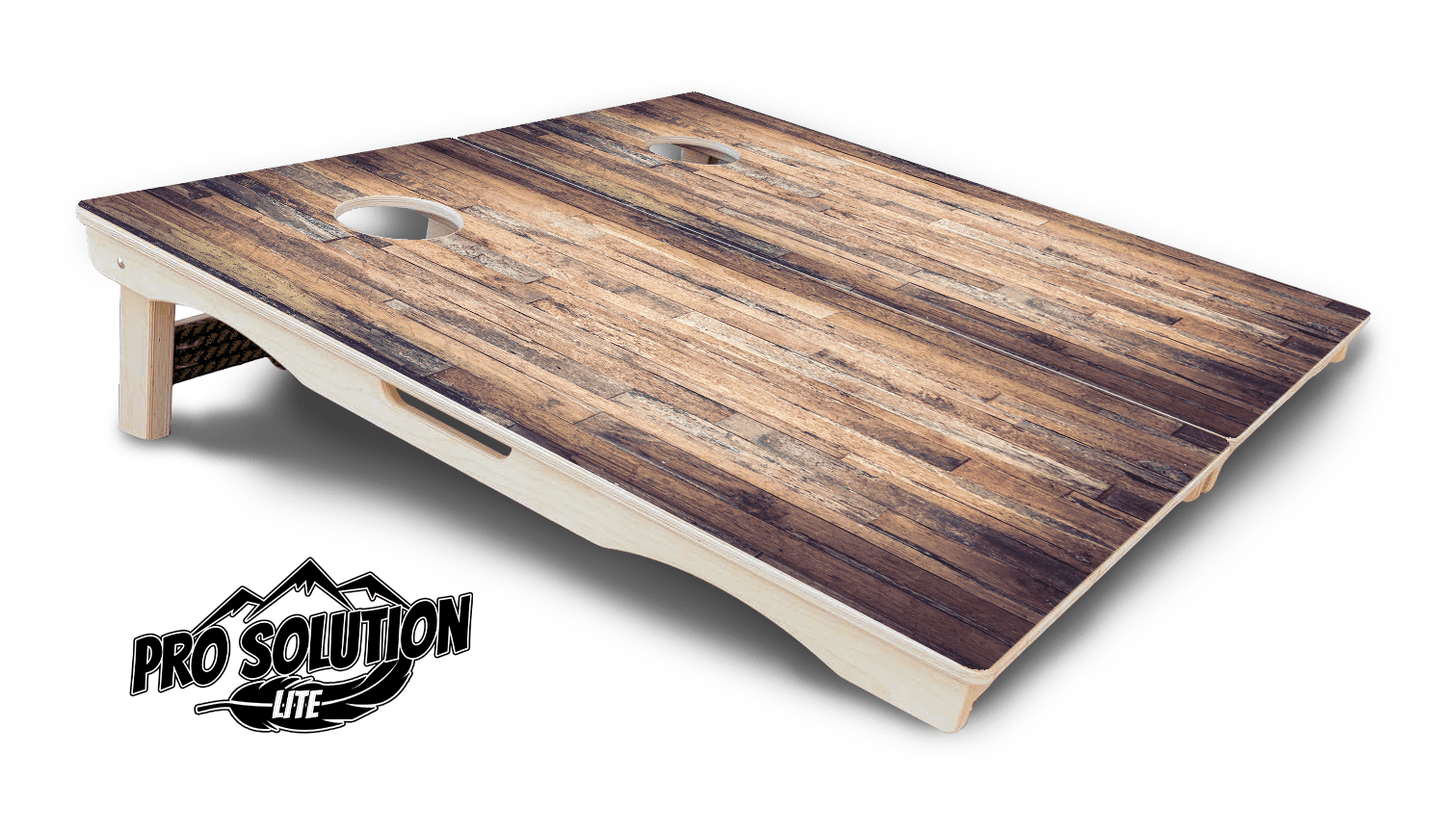 Barnwood Planks Cornhole Boards – Pro Lite or Pro Elite