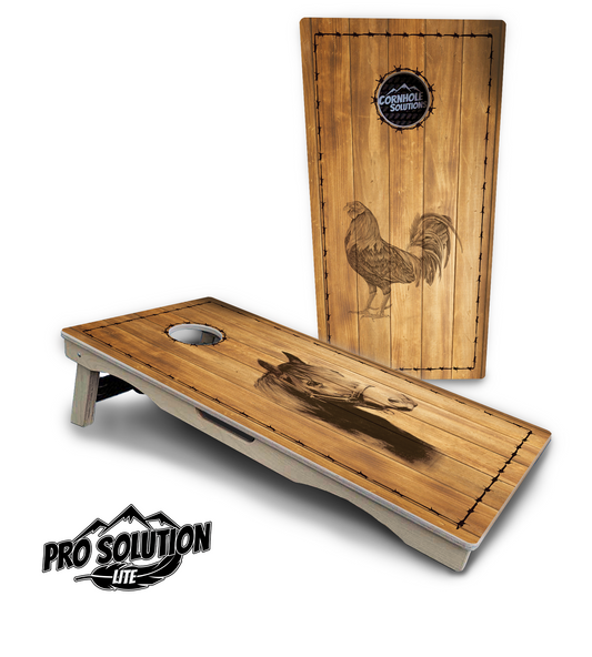 Barnyard Cornhole Boards - Pro Solution Lite Series