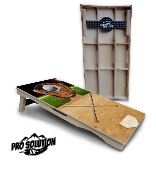 Baseball Theme Cornhole Boards - Pro Solution Lite Series