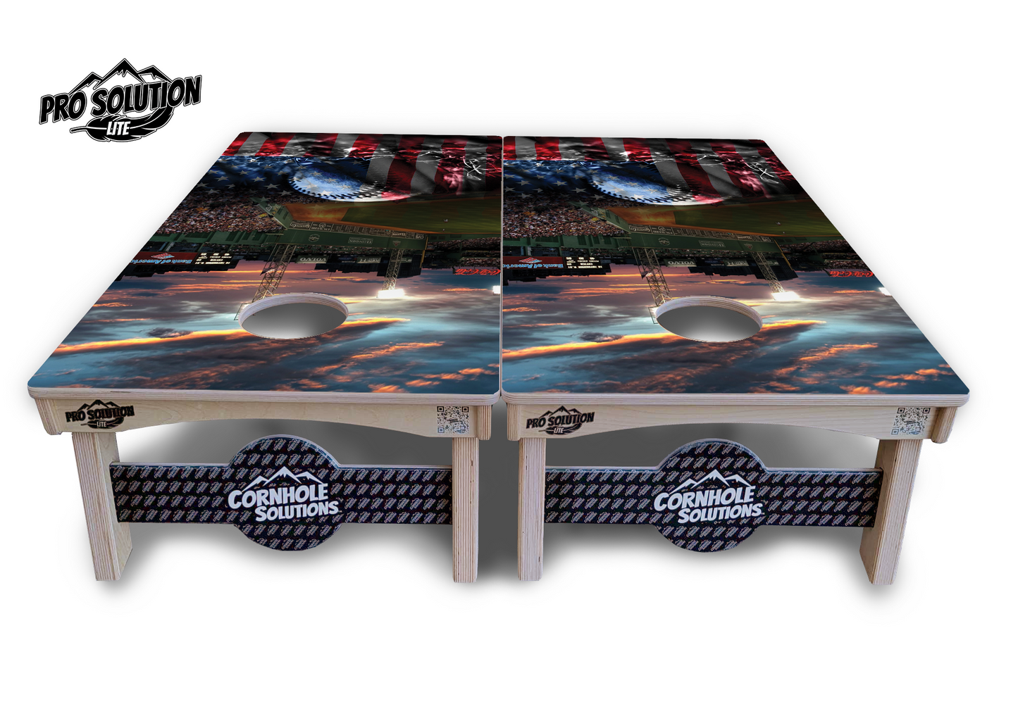 Baseball Field Design Cornhole Boards - Pro Solution Lite Series