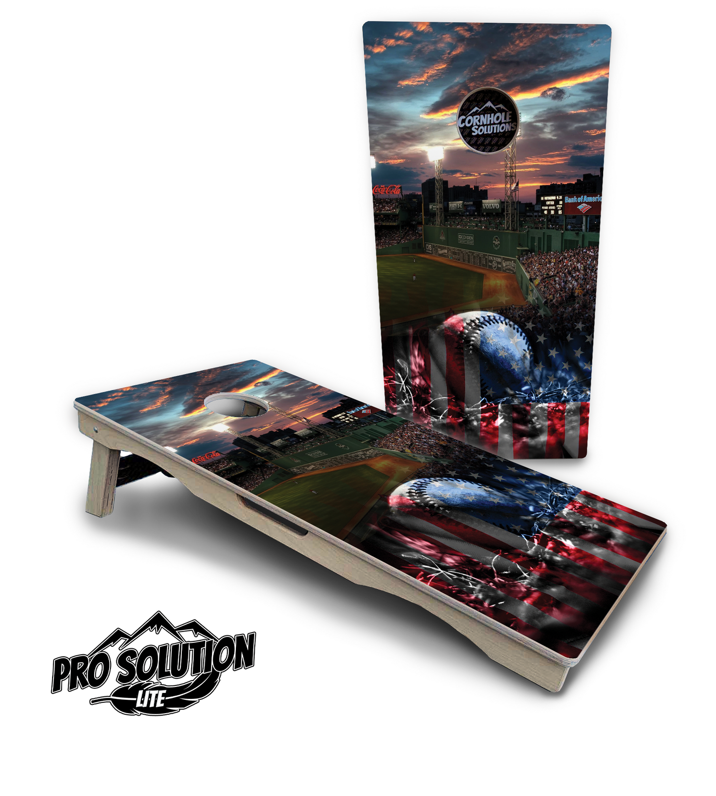 Baseball Field Design Cornhole Boards - Pro Solution Lite Series
