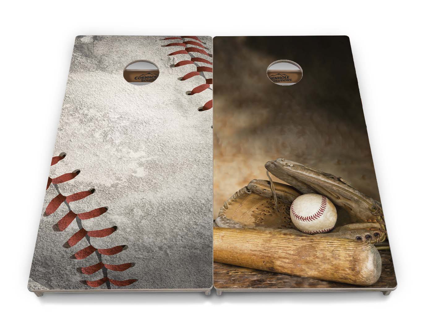 Worn Baseball Cornhole Boards - Professional Tournament Series
