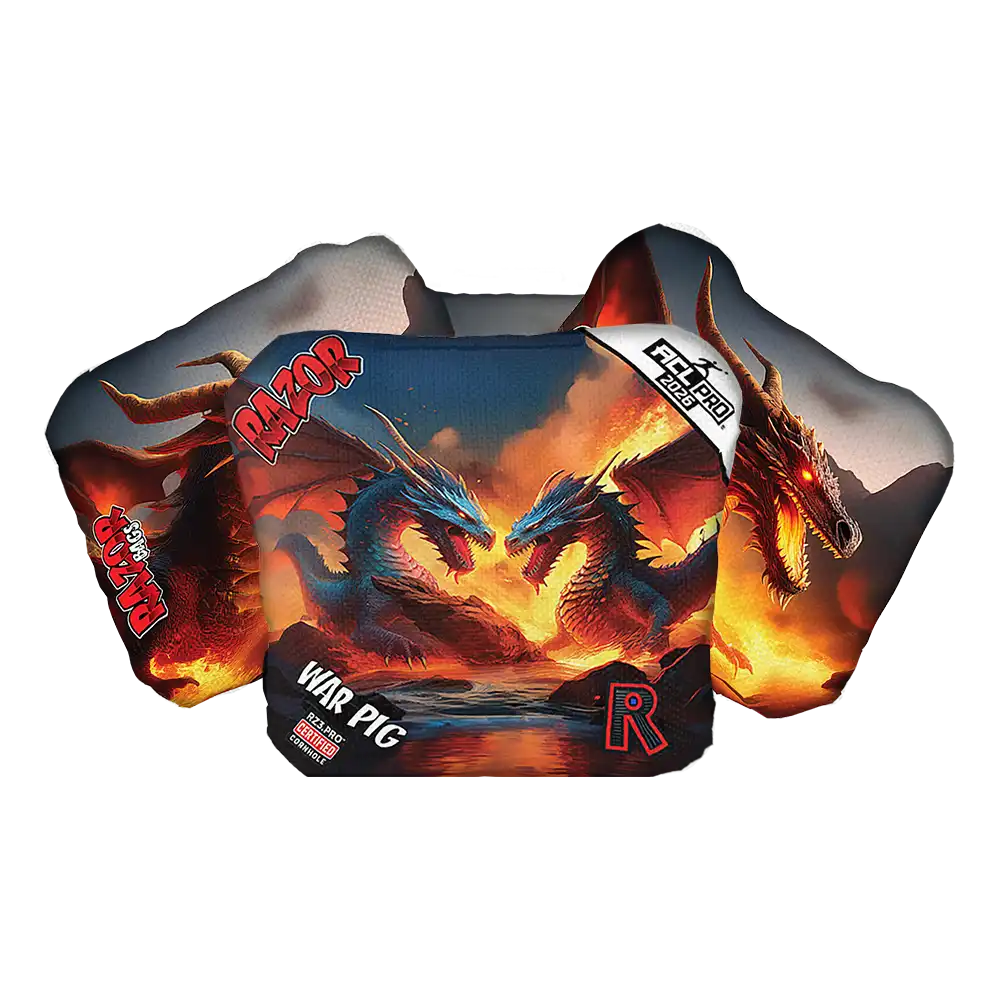 War Pig | Battle Dragons | ACL PRO Razor Cornhole Bags