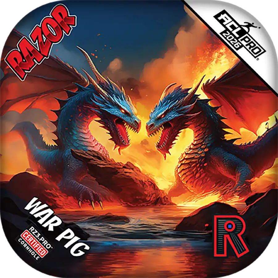 War Pig | Battle Dragons | ACL PRO Razor Cornhole Bags