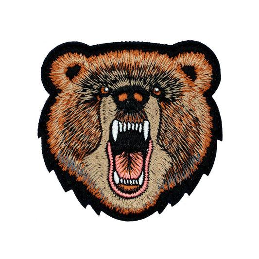 Bear Embroidered Velcro Patch