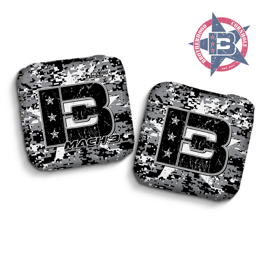 2025 Brotherhood Cornhole Mach 3 Camo Edition ACL Pro Stamped Cornhole Bags