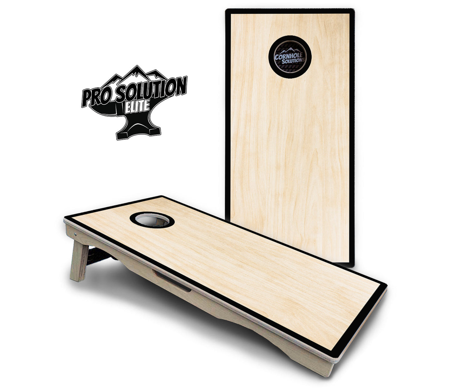 Red/Black Hole Ring Cornhole Boards - Pro Solution Elite Series