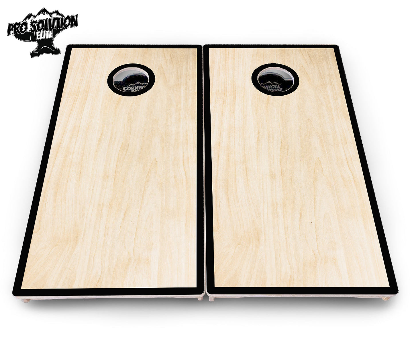 Red/Black Hole Ring Cornhole Boards - Pro Solution Elite Series