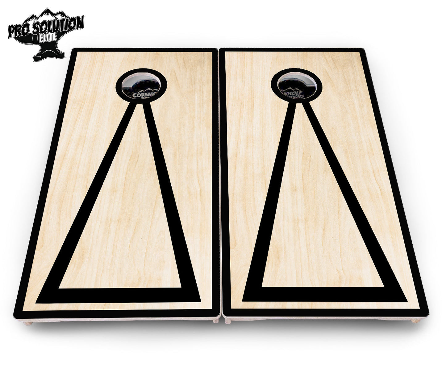 Red/Black Hole Ring Cornhole Boards - Pro Solution Elite Series