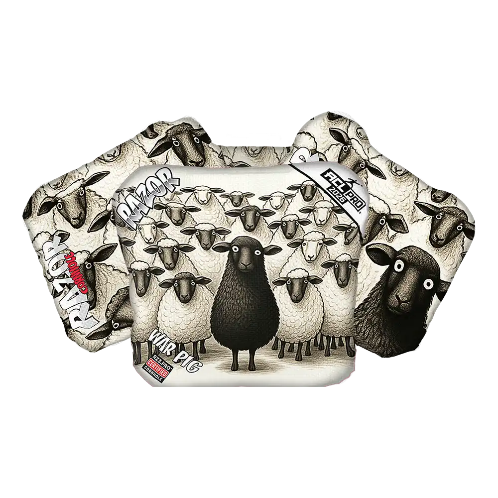 War Pig | Black Sheep | ACL PRO Razor Cornhole Bags