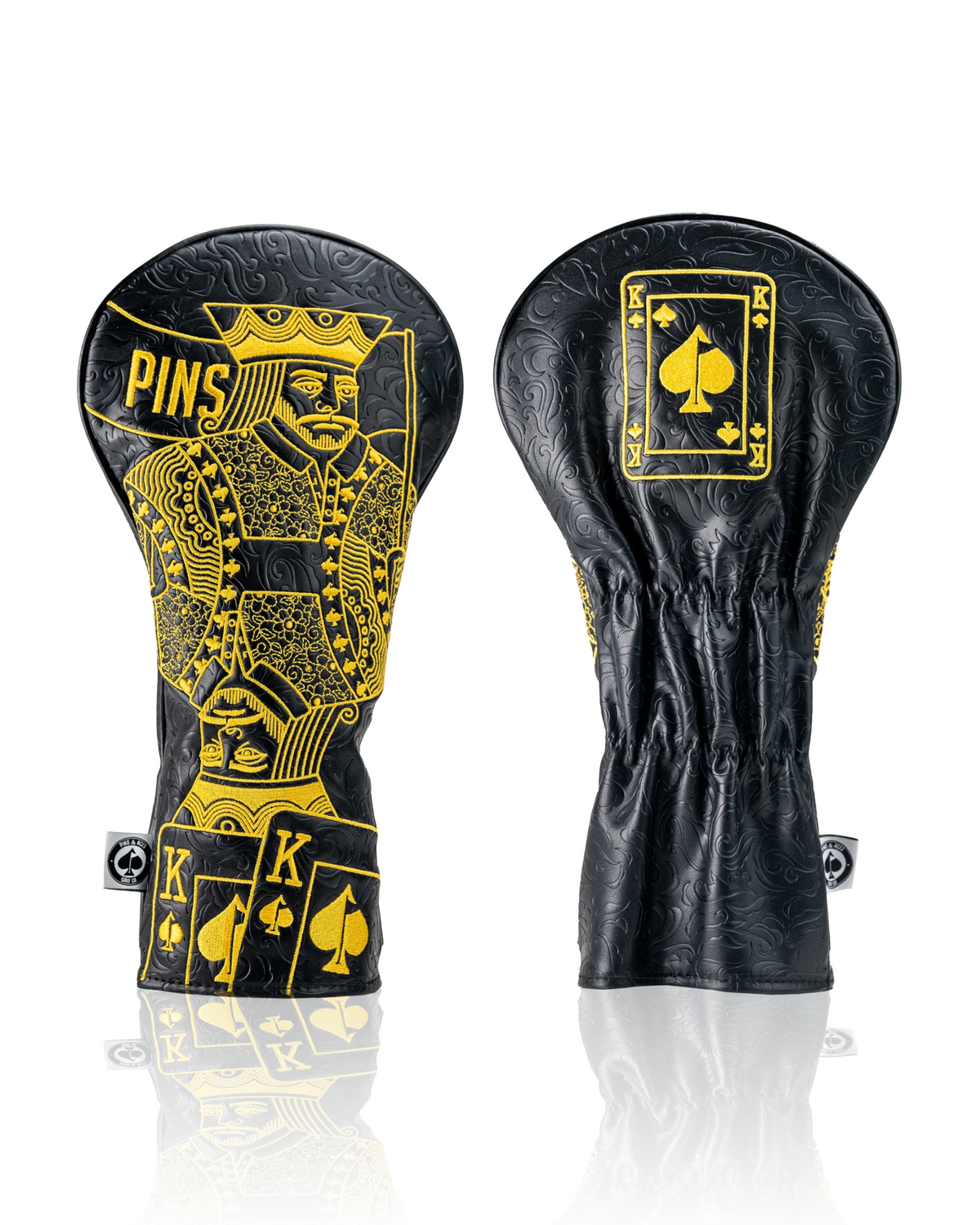 Black/Gold King of Spades - Driver Cover