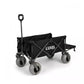 Beach Wagon Cart with Big Wheels – Foldable Utility Wagon Black