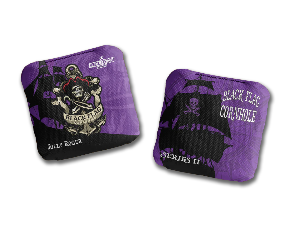 Black Flag Cornhole Bags - Jolly Roger