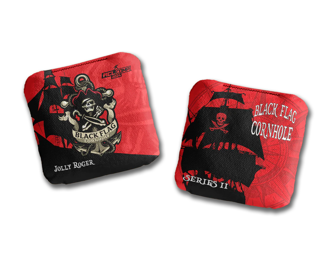 Black Flag Cornhole Bags - Jolly Roger