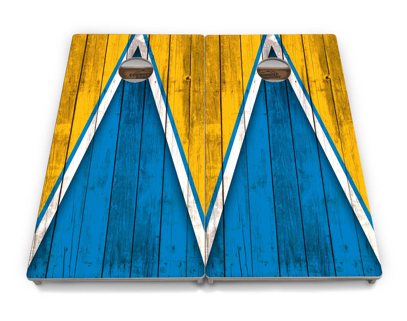 Team Color Triangle Cornhole Boards – Tournament Series