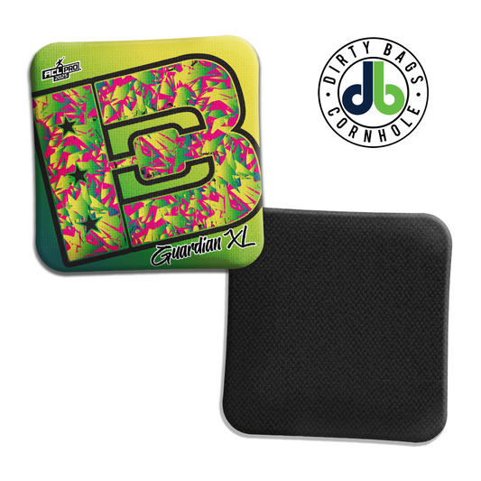 Brotherhood Cornhole Bags - Guardian X - Graffiti B Yellow
