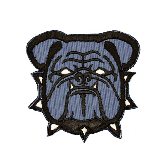 Bulldog Embroidered Velcro Patch