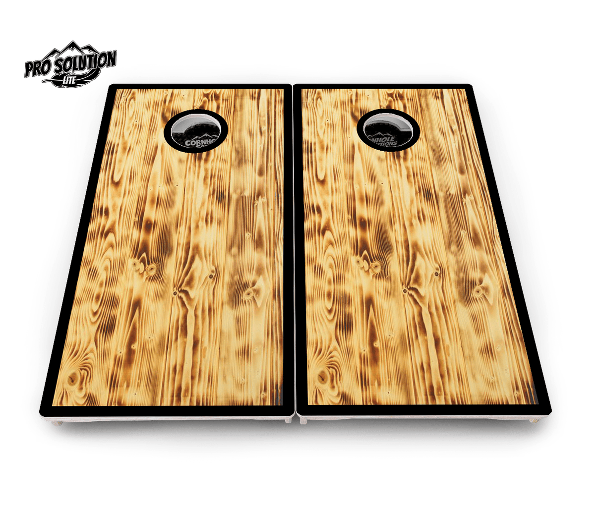 Rustic Wood Border Cornhole Boards – Pro Lite or Pro Elite